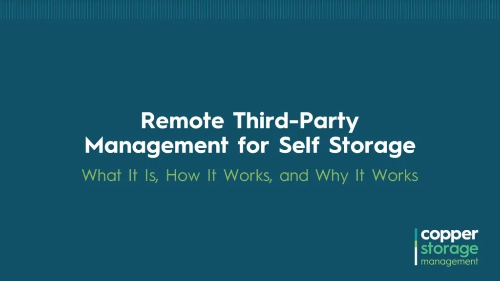 Third-Party Management for Self-Storage